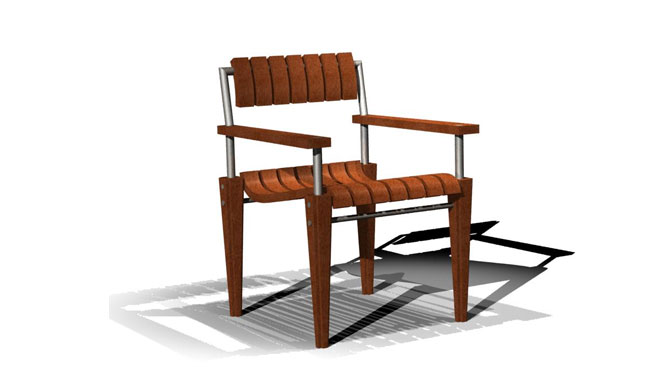 Empire Outdoor Chair with Arms